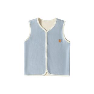 儿童加绒马甲秋冬季男女童宝宝贴身保暖背心外穿加厚保暖坎肩褂子