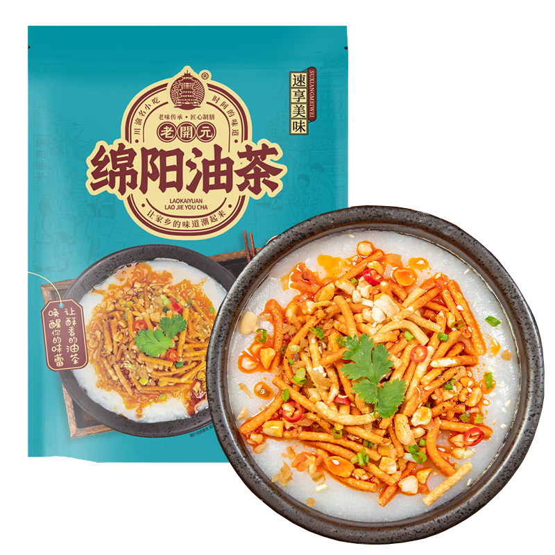 绵阳油茶 老开元麻花油茶方便即速食粥