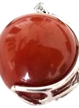 转运珠纯银项链镶嵌吊坠