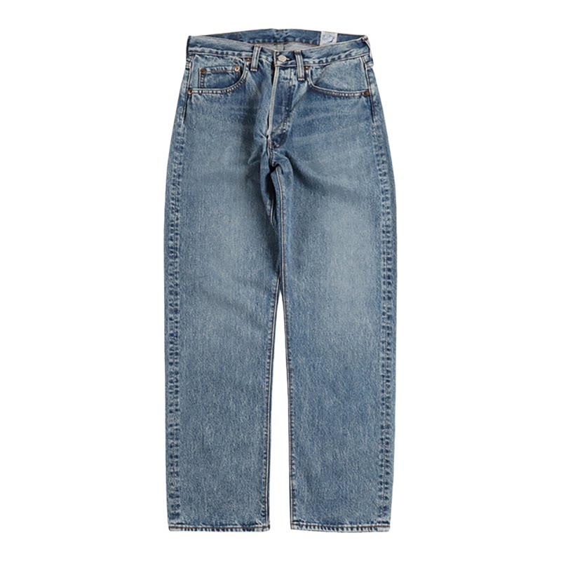 日本orSlow Standard Denim 105经典直筒牛仔裤重度水洗