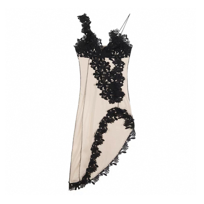 纯欲低胸显身材性感吊带连衣裙女