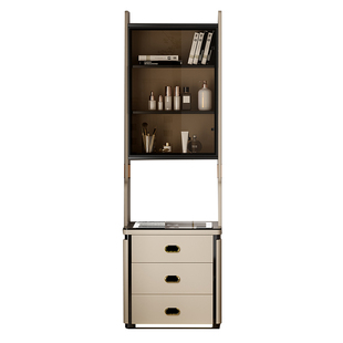 虎牌保险柜家用2025新款隐形防盗智能床头柜式一体柜保险箱双层无线充电台面语音灯指纹锁远程监控文件保管箱