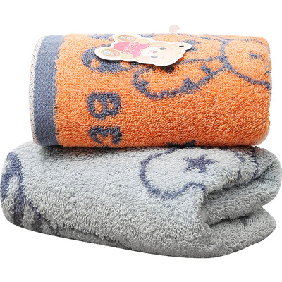 不易掉毛男女儿童可爱童巾面巾