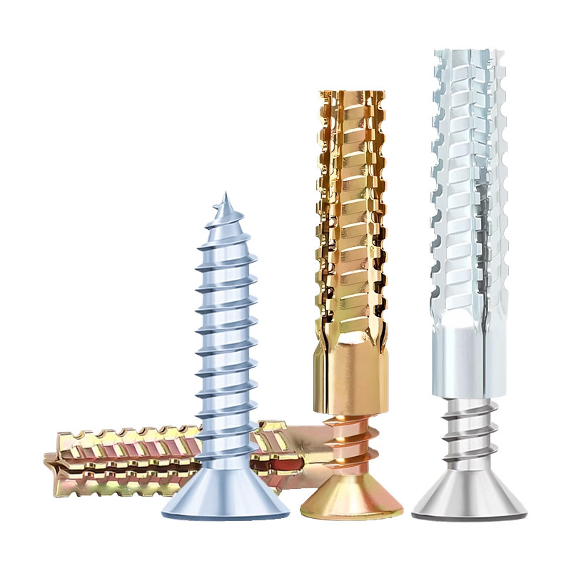 304不锈钢锯齿壁虎内膨胀螺丝钉空心轻质砖气泡砖金属铁膨胀管6m8