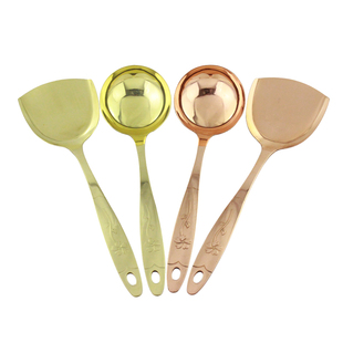 铜勺纯铜家用火锅汤勺漏勺大小勺子厨房纯铜纯手工紫铜加厚铜餐具