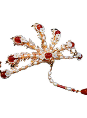 蜀梦阁唐宋明制红楼凤冠淡水珍珠