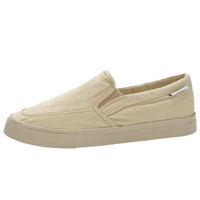 宝达透气布简约低帮懒人帆布鞋男