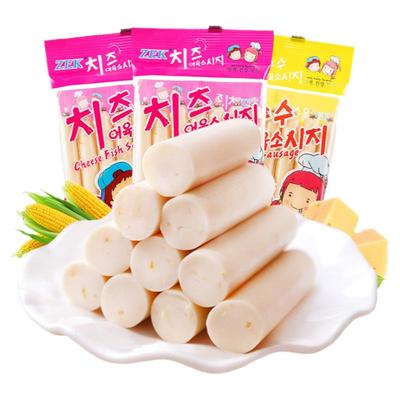 ZEK韩国进口芝士鳕鱼肠即食鱼肉肠早餐火腿肠玉米肠儿童节零食