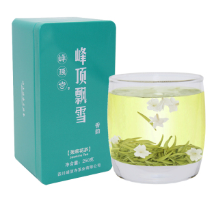 峰顶飘雪茉莉花茶2025新茶四川特级浓香型白毫甘露坯花草茶叶250g