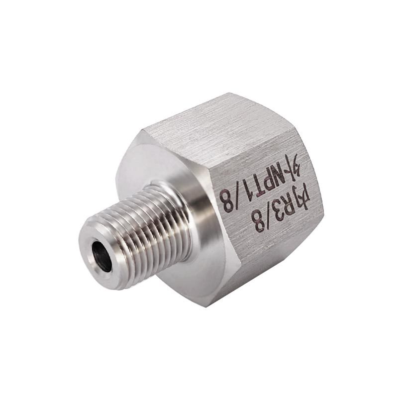 内丝PT RC3/8转 外丝NPT1/8不锈钢螺纹转换接头 变径加厚直接