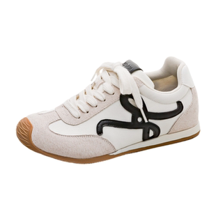 SENMA/森马德训鞋女2025新款爆款夏季平底百搭小白鞋透气女鞋红色