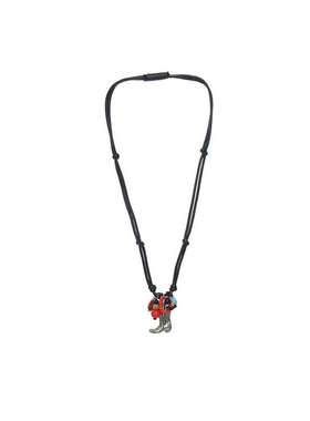 PICNIQUE复古西部靴编绳串珠项链