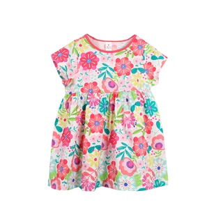 小裙子上写满了春天~女童裙子夏碎花连衣裙 半袖纯棉印花夏季可爱