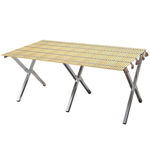 地摊架子便携可伸缩摆货架折叠户外露营竹席摆摊桌子夜市摊位展示