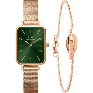 DW手表手链套装 QUADRO系列小方表小双环手链套装简约时尚