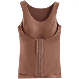 保暖背心女瘦塑身上半衣收腹带显瘦加绒束腰肚子美体秋冬内衣胸垫