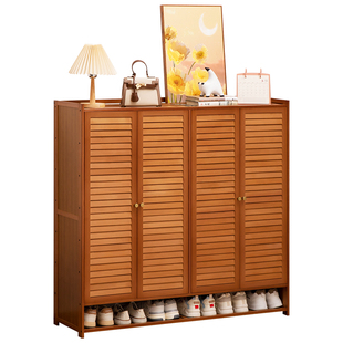 鞋架子多层家用门口入户鞋柜出租房简易室内好看置物收纳带门防尘