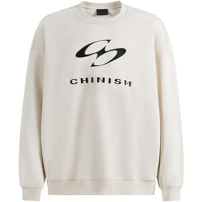 CHINISM赤尘绣花圆领卫衣男