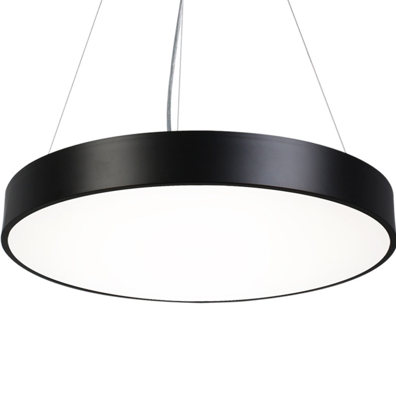 现代简约LED办公室圆形吊灯 超市商场发廊店铺商用照明工业风灯具