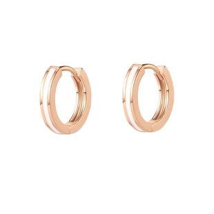 AJIDOU阿吉豆耳环女款耳圈轻奢耳扣简约潮流圆环百搭通勤耳钉耳饰