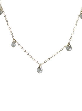 璀璨锆石项链高级感轻奢时尚