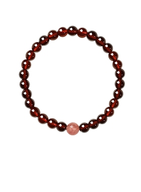 阿吉豆手链女款石榴石手串手饰品