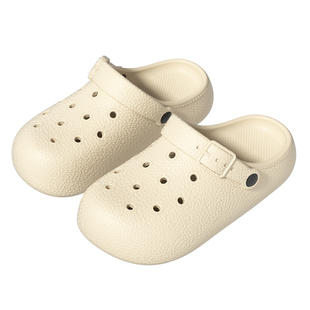 秋千夜时尚洞洞鞋女2026新款防滑外穿沙滩透气情侣包头凉拖鞋男士