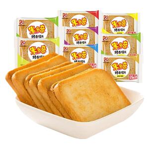 米多奇烤香馍片馍丁烤馒头片多口味散装整箱饼干早餐休闲零食小吃
