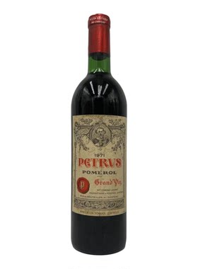 帕图斯红酒 Petrus法国 1971年柏翠庄园古堡干红葡葡酒 瓶装750ML