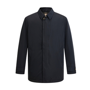 【加厚易打理】LONDA伦德马秋冬新款翻领风衣外套商务休闲宽松帅