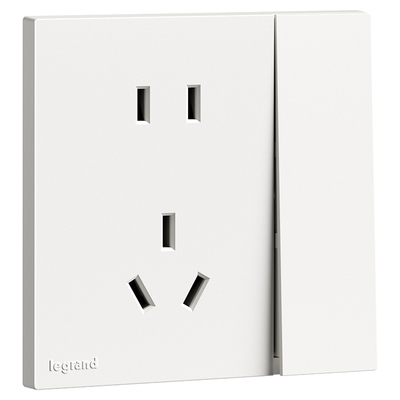 罗格朗开关插座面板畅境白色一开5五孔带usb四孔暗装86型十大品牌