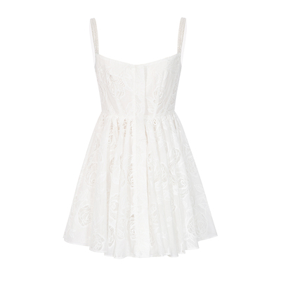 CEECUBED钉珠收腰吊带连衣裙