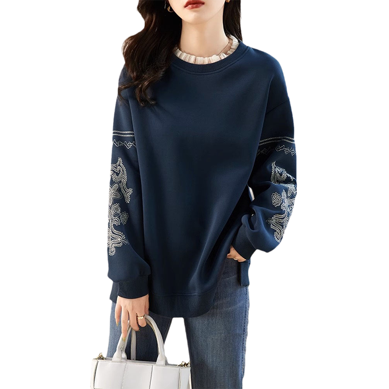 德绒卫衣女士运动户外双面抓绒