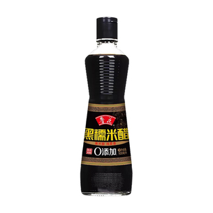 鲁花黑糯米香醋500ml瓶0添加纯粮酿造食醋家用凉拌点蘸汁调味料品