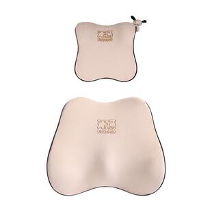 爱车屋汽车头枕护颈枕高档靠垫车用座椅车内靠枕一对车载枕头腰靠