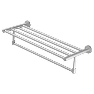 太空铝浴巾架酒店宾馆壁挂式毛巾架免打孔卫生间厕所置物架洗手间