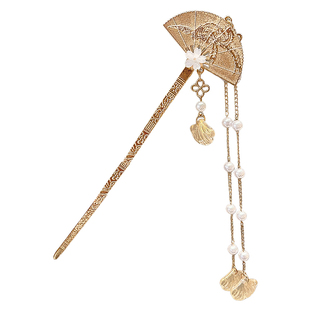 新中式簪子清冷发簪女古风2026新款国风流苏步摇盘发钗马面裙头饰