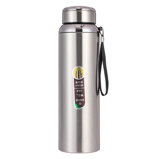 316真空不锈钢吊带保温杯大容量800ml茶水便携壶车载男女户外杯子