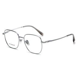 明月PMC/康耐特超轻纯钛眼镜框男女生多边方框53近视防蓝光光学镜