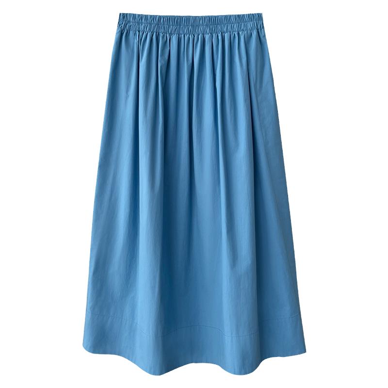 Outlets专柜正品 芷苁夕夏装新款 松紧腰伞裙遮肉显瘦A字半身裙