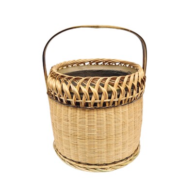 烤火篮竹编烘笼暖手提篮