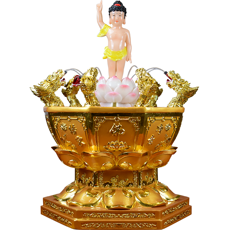 寺庙浴佛节用品佛字莲花浴佛盆