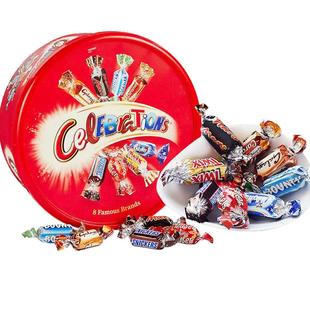 英国mars玛氏大脸盆巧克力夹心什锦礼盒德芙儿童糖果圣诞节礼物