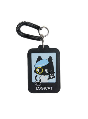 LOGICATPU卡套猫咪身份证银行卡皮质通勤公交追明星小卡保护套