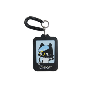 LOGICATPU卡套猫咪身份证银行卡皮质通勤公交追明星小卡保护套