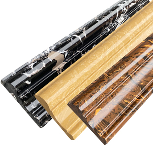 通体岗石线条人造大理石门套电梯电视背景墙边框仿天然石材包边线