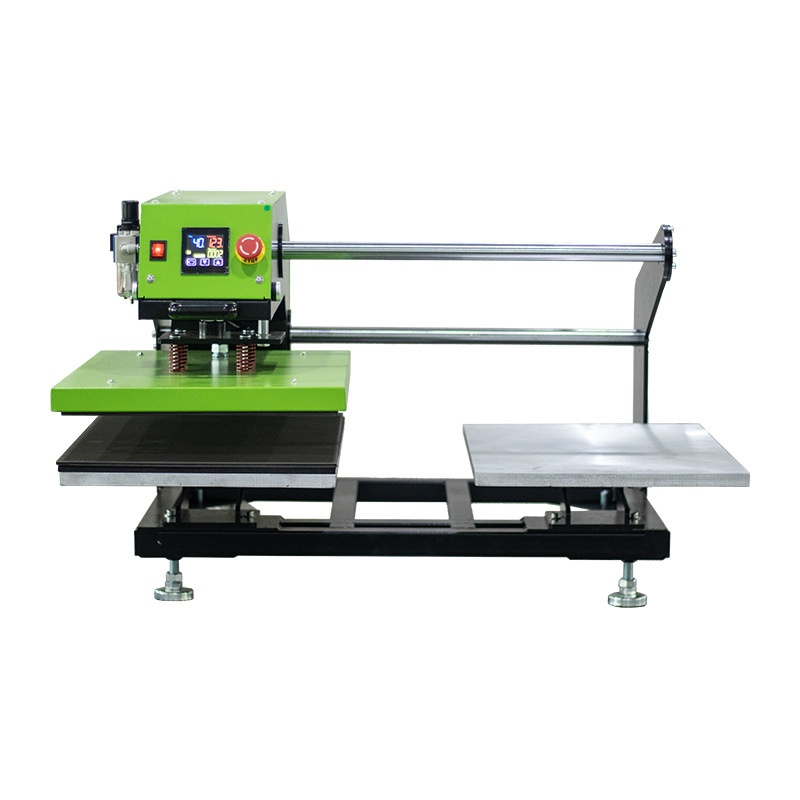 FZL-CB2双工位气动烫画机40*50上滑式热转印压烫机高压自动烫印机