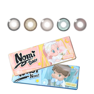 TOASTNOMI新品奶茶酱酱水滴光晕纳米水光黄金时代美瞳日抛大直径