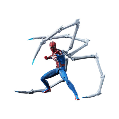 预定threezero漫威蜘蛛侠彼得帕克高级战衣2.0 DLX可动手办模型