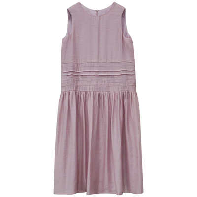 一三良品小个子 巨美～背心裙法式温柔风气质粉紫无袖连衣裙子女